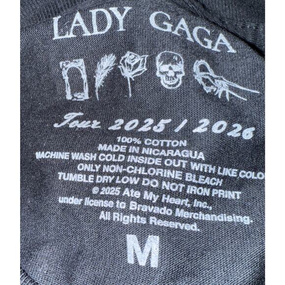 Lady Gaga Vanish Into You Mayhem Ball Tour Oversized T-Shirt w/Defect Medium - Picture 3 of 7